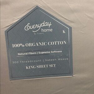 King Beige Organic Sheet Set